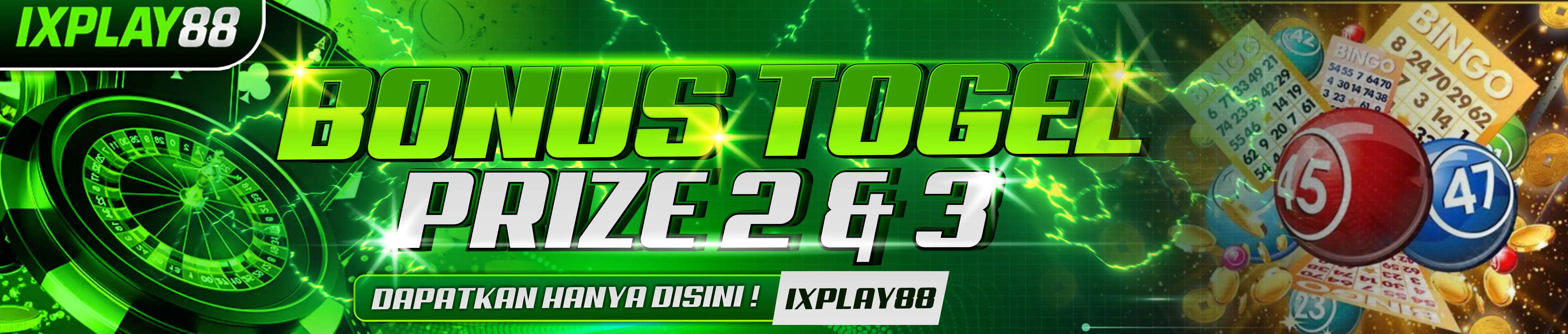 BONUS TOGEL PRIZE 2 & 3 SEMUA PASARAN