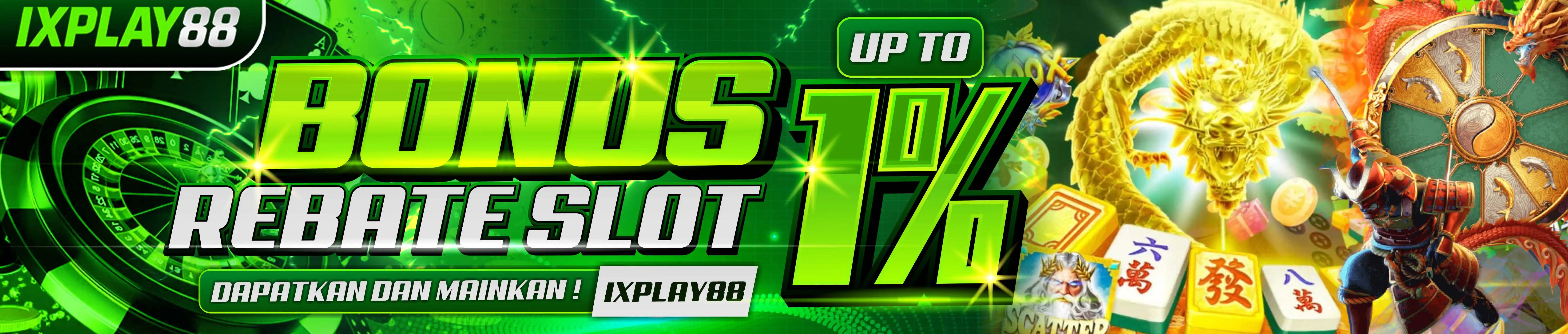 BONUS ROLLINGAN HARIAN SLOT 1%